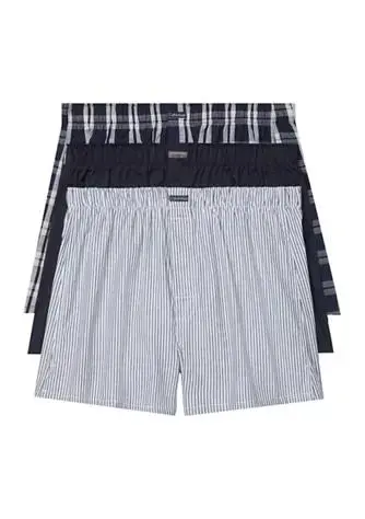 Calvin Klein Woven Boxer Briefs - 3 Pack 1