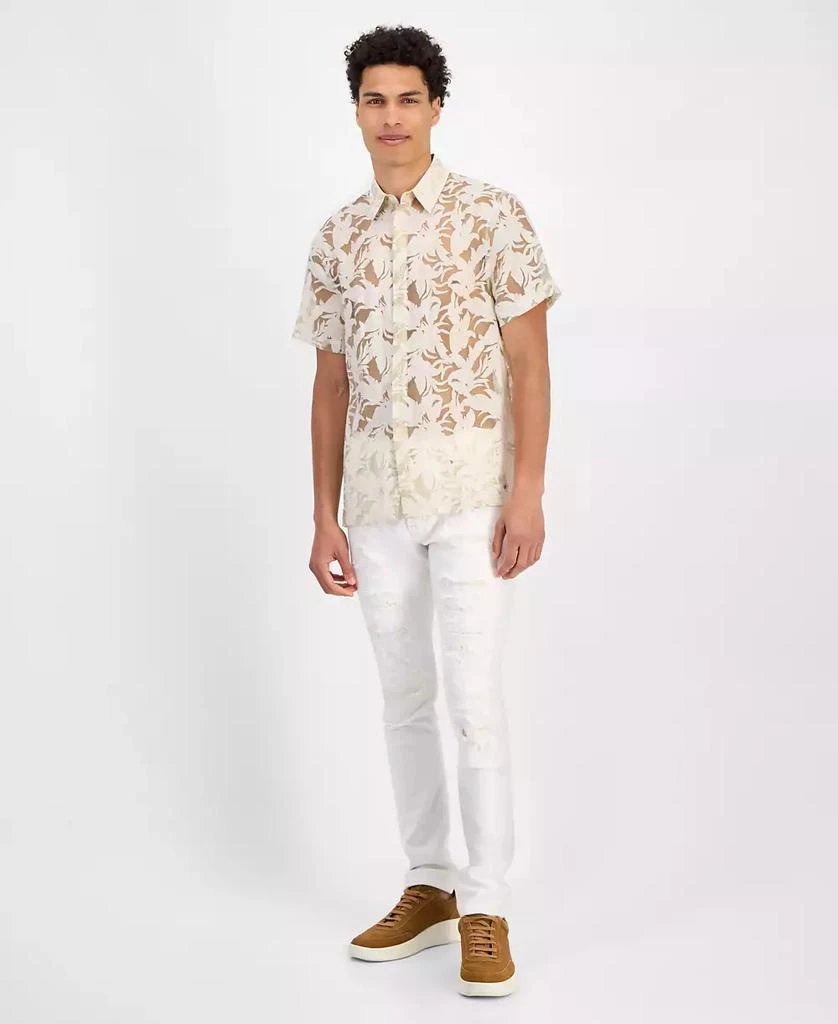 GUESS Men's Regular-Fit Devore Floral Shirt 3