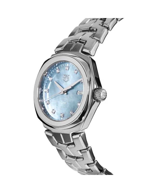 TAG Heuer Tag Heuer Link Quartz 32mm Blue Mother of Pearl Diamond Dial Steel Women's Watch WBC1313.BA0600 3