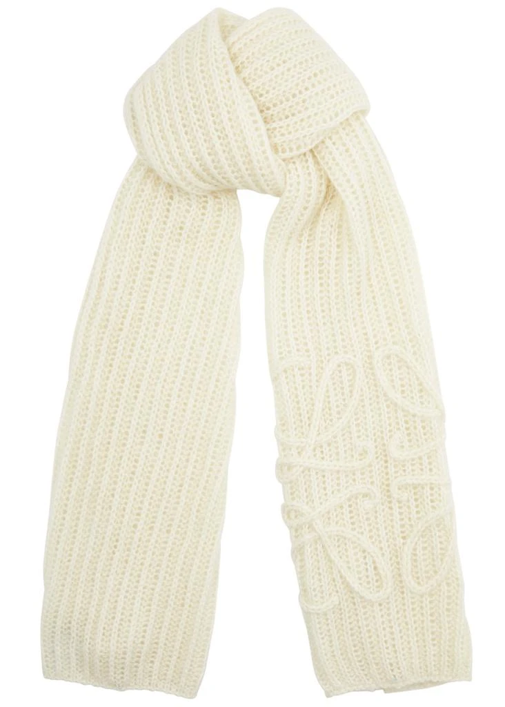 Loewe Anagram ribbed mohair-blend scarf - Scarves - BeyondStyle display picture 2