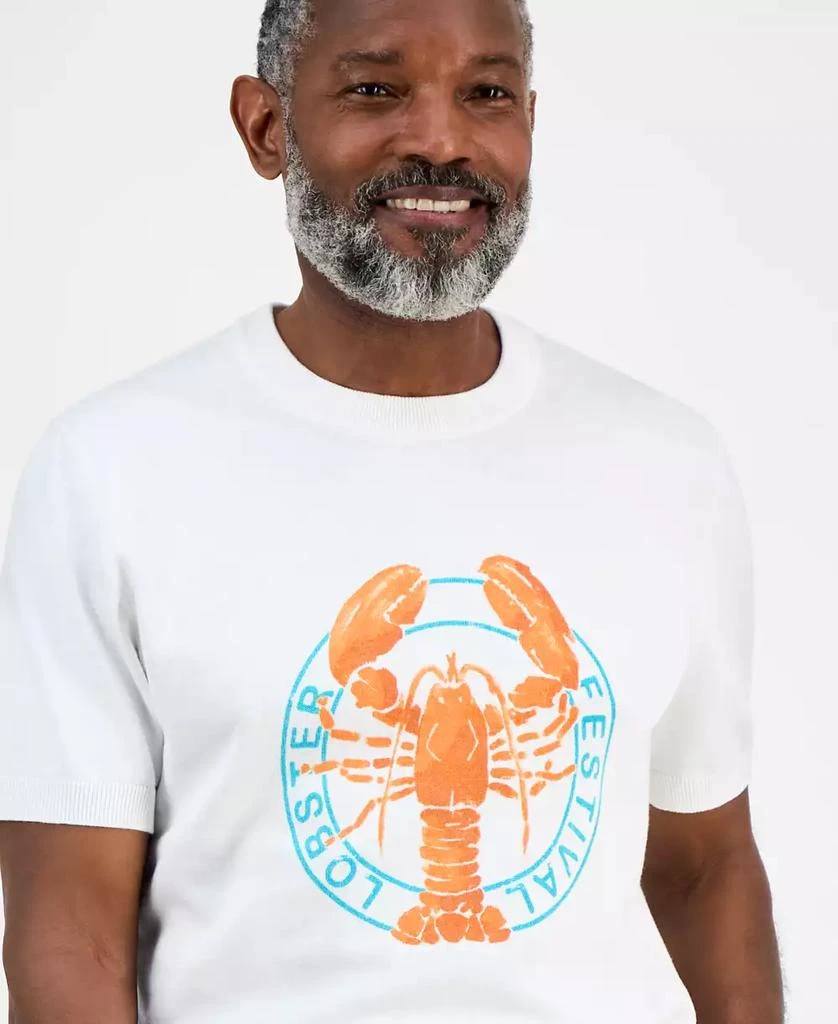 Club Room Men's Short-Sleeve Lobster Water Cotton Sweater T-Shirt, Exclusively at Macy's 3