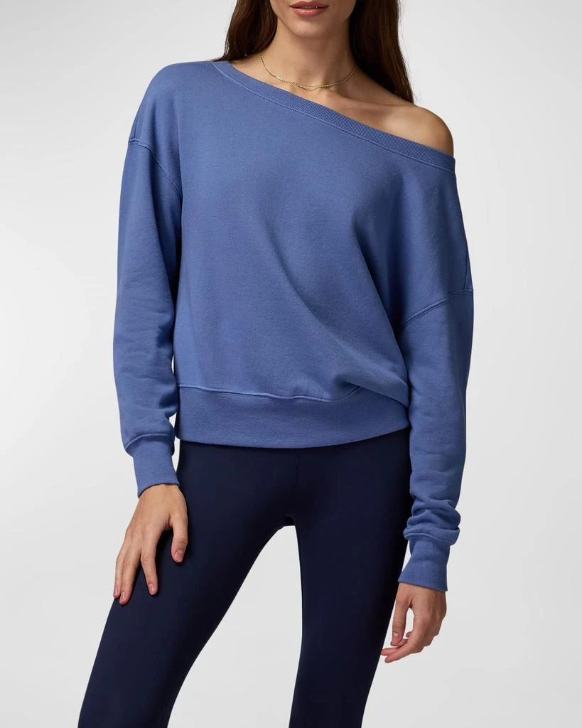 Spiritual Gangster La Vida Off-Shoulder Sweatshirt 1