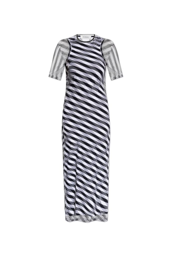 Max Mara Vittor midi dress with silk insert - Dresses