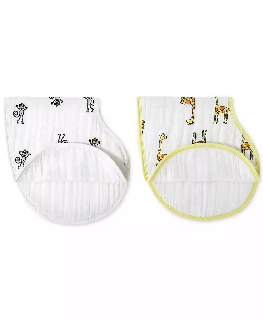 aden + anais Baby Boys Jungle Printed Bibs, Pack of 2
