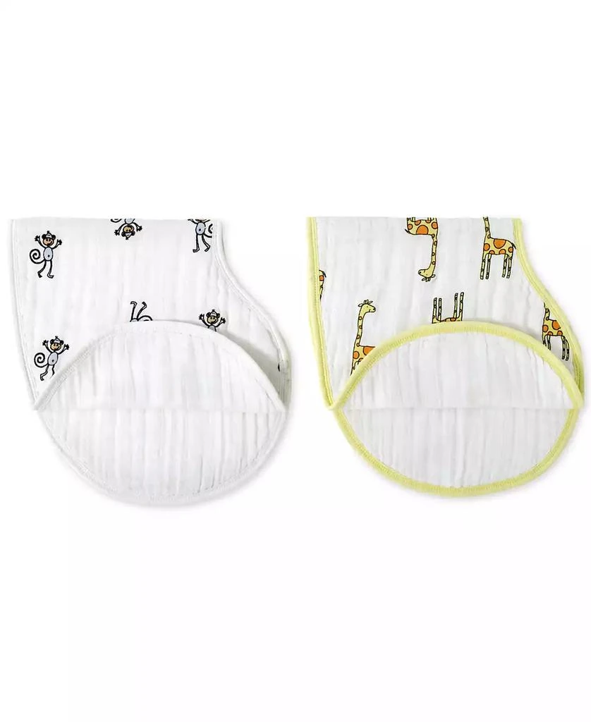 aden + anais Baby Boys Jungle Printed Bibs, Pack of 2 2