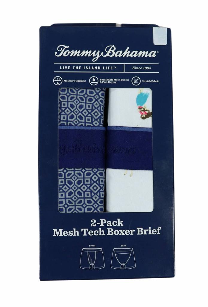 Tommy Bahama - Men's 2-pack Mesh Tech Retail Boxed Boxer Brief