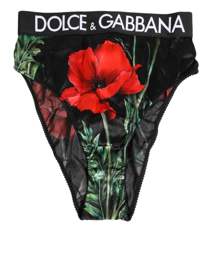Dolce 
Gabbana Floral Print High Waist Sheer Mesh Women
s Underwear