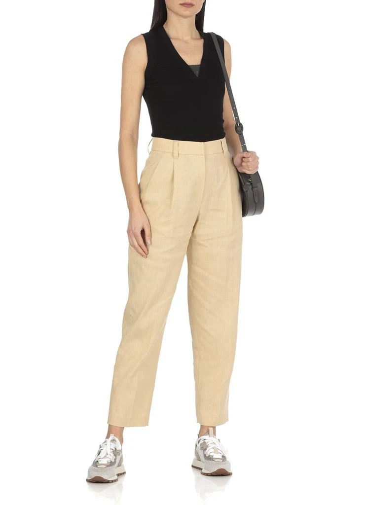 Brunello Cucinelli Brunello Cucinelli V-Neck Straight Hem Top 4