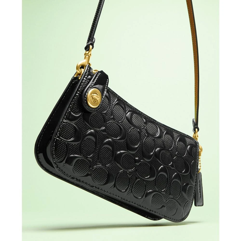 Coach Signature Patent Leather Small Penn 6