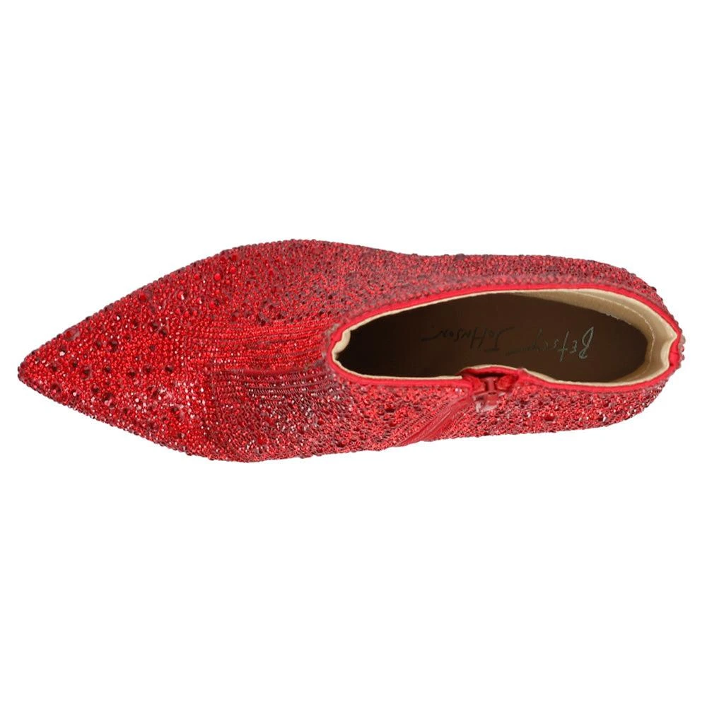 Betsey Johnson Cady Rhinestone Zippered Booties 4