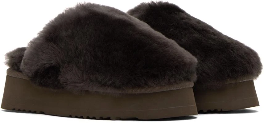 Mou SSENSE Exclusive Brown Slippers 4