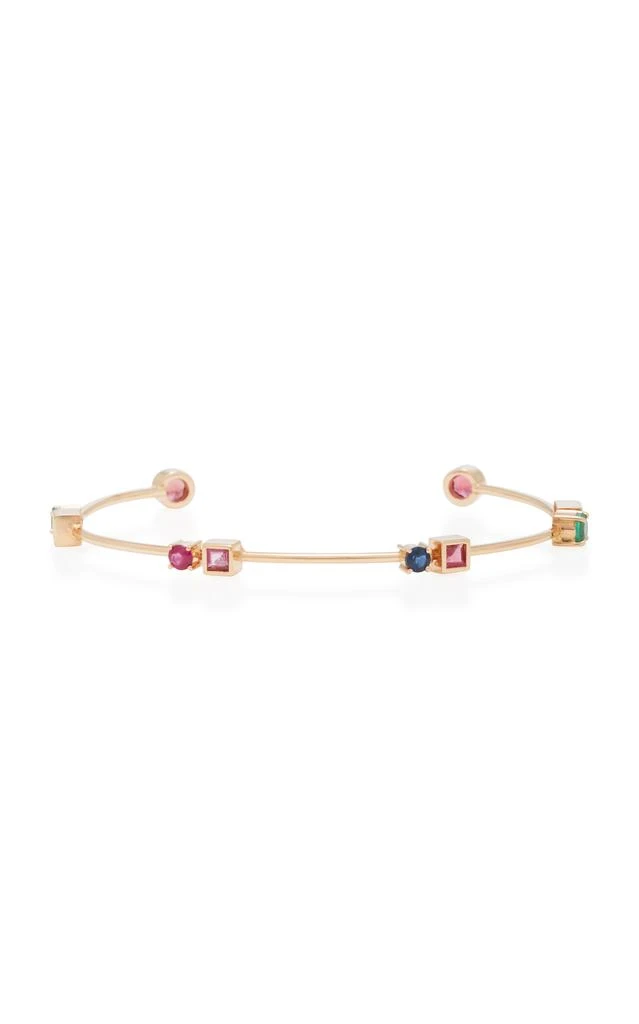 Carolina Neves Carolina Neves - 18K Gold Multi-Stone Rose Colors Bracelet - Multi - OS - Moda Operandi - Gifts For Her 1