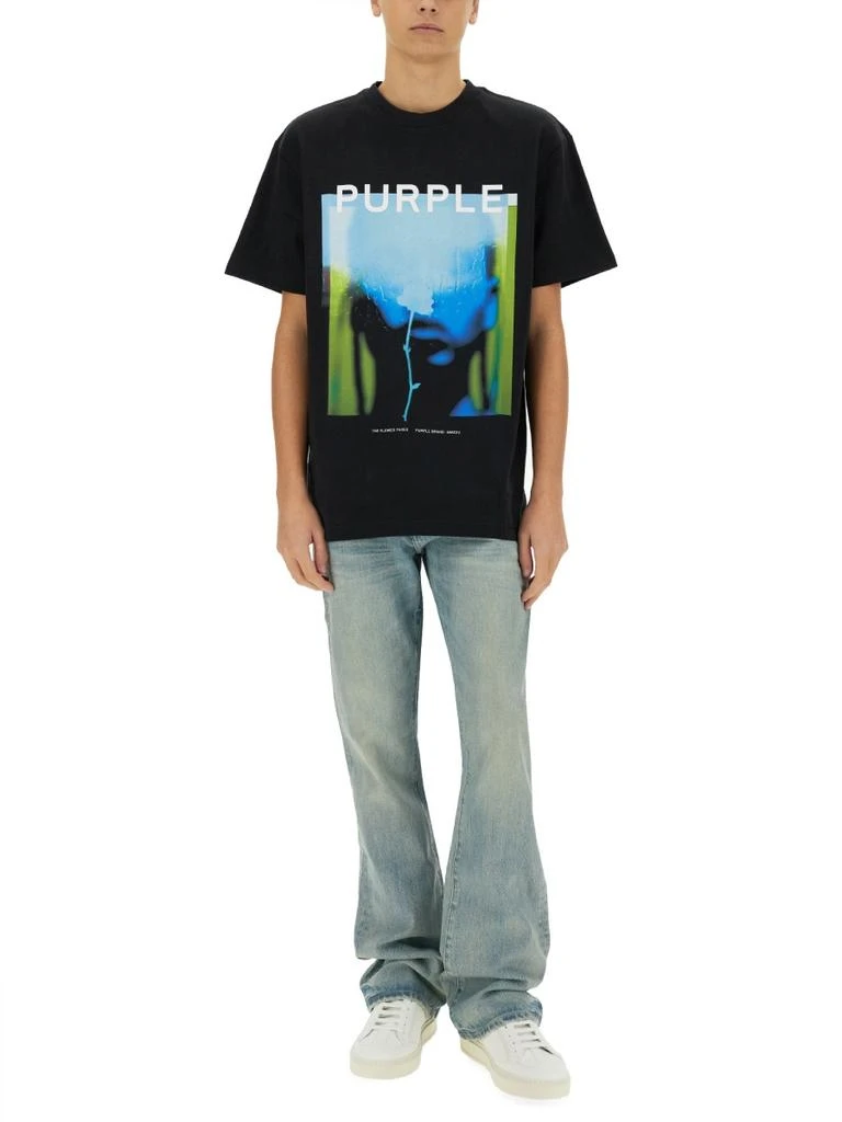 Purple Brand COATED FLARE JEANS 2
