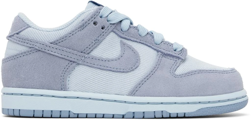NIKE Little Kids Blue Dunk Low SE Sneakers