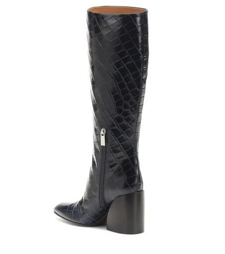 Chloé Wave croc-effect leather boots 3