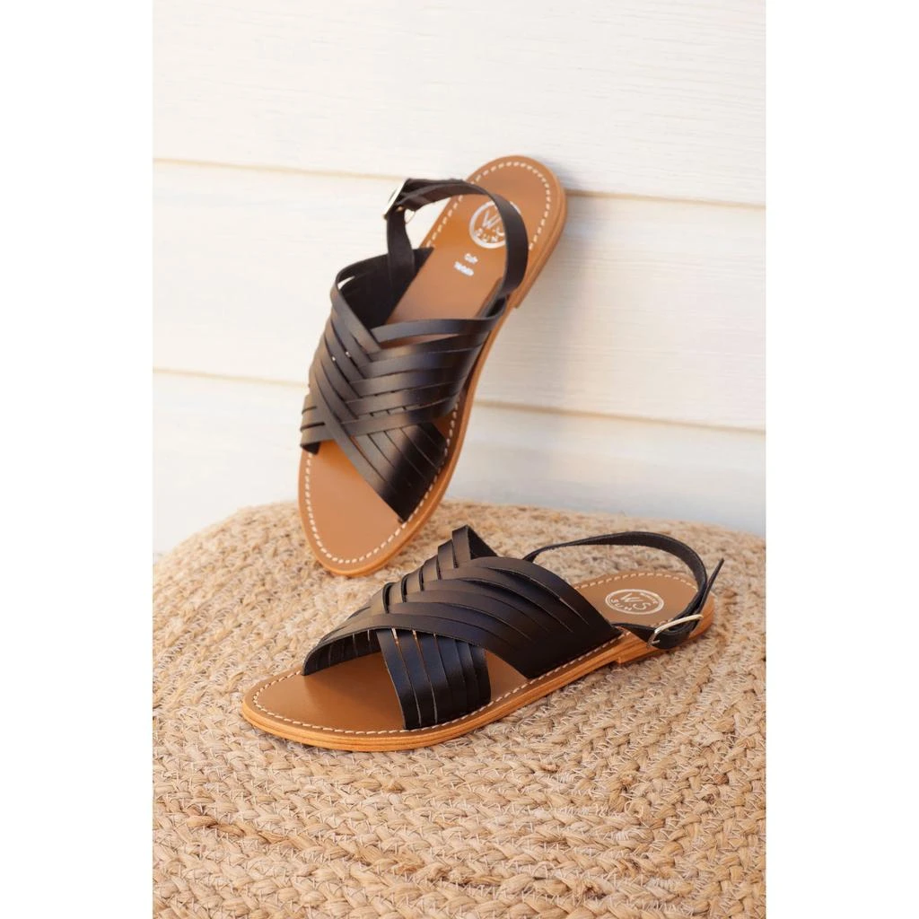 White Sun Sandales Trinity - Black Buff - Black 2