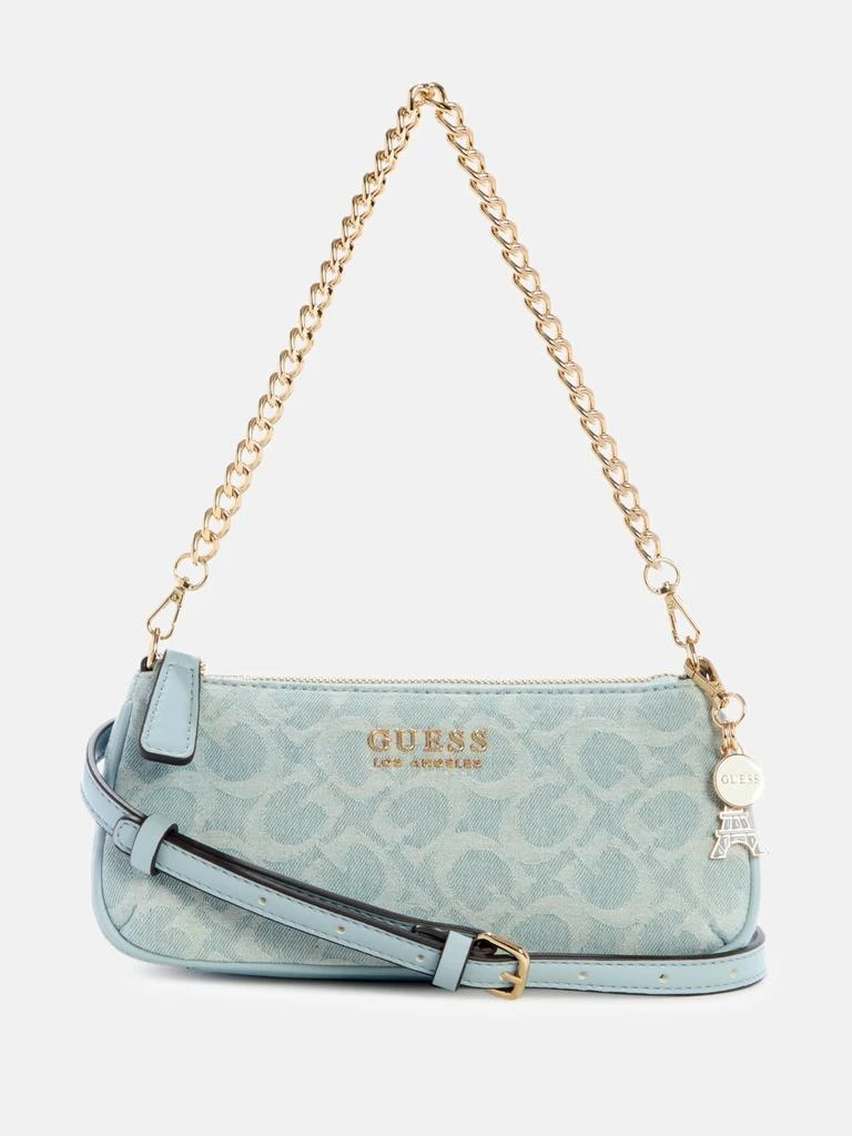 Guess Factory Tournesol Denim Shoulder Bag 1