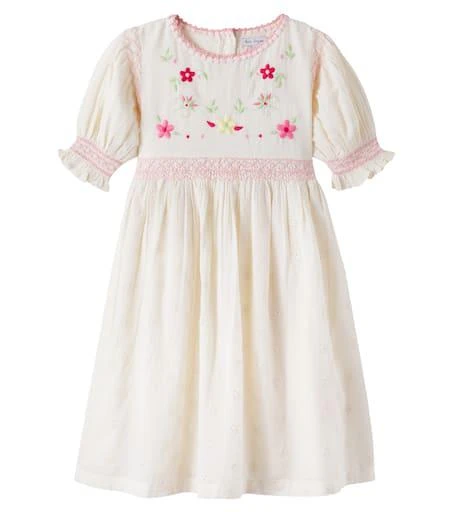 Bebe Organic Luna broderie anglaise floral cotton dress