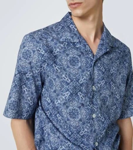 Brunello Cucinelli Printed cotton shirt 5