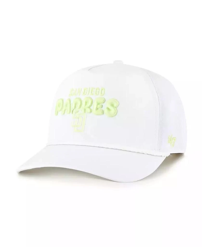 47 Brand Women's White San Diego Padres Bright Side Adjustable Hitch Hat 1