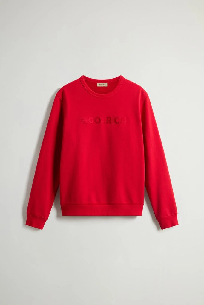 Woolrich Crewneck Sweatshirt in Light Cotton-Blend Fabric - Men - White 5