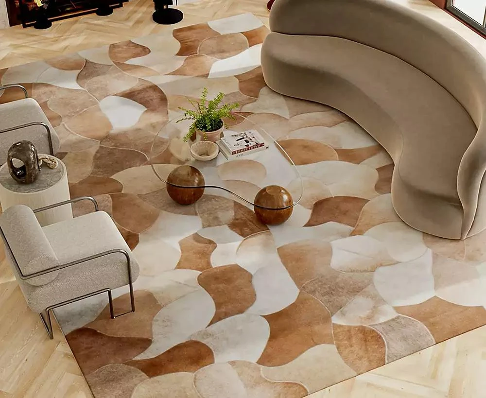 Bashian Rugs Cowhide H7 5'x8' Area Rug 4