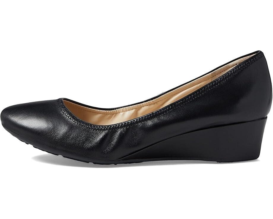 Cole Haan Sloane W28026 Pump Women's US 9.5 Black Leather Wedge Heel KHD2091