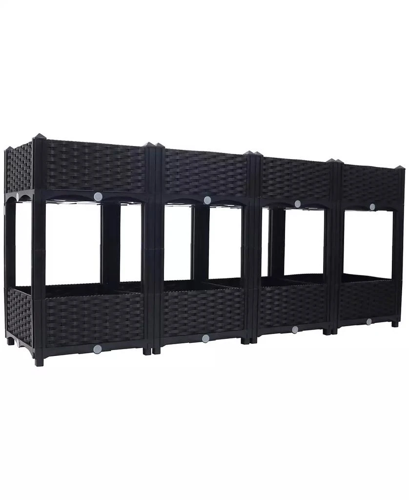 Streamdale Furniture 63"x15.7"x27.7" Elevated Planter Box with Drainage 3