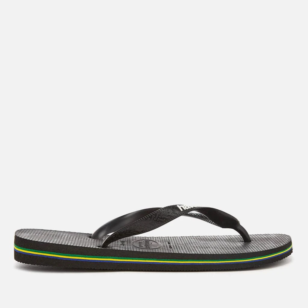 Havaianas Havaianas Men's Brasil Logo Flip Flops - Black 3