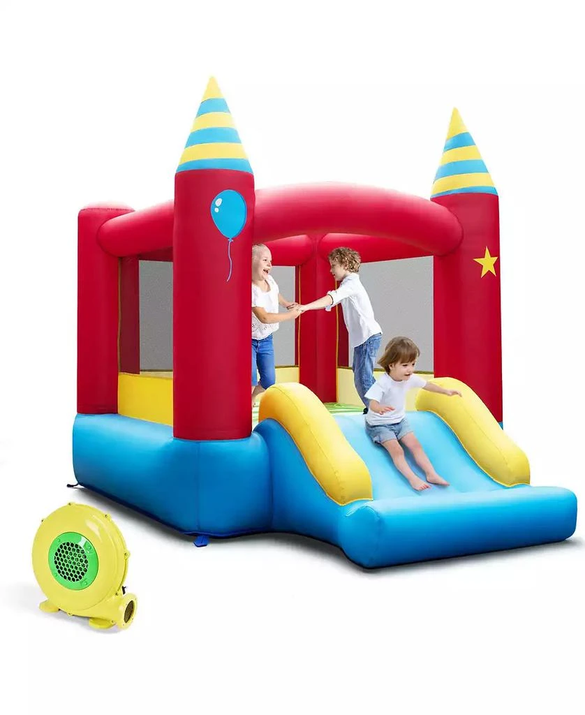 Mecale Inflatable Kids Bounce Castle with 480W Blower