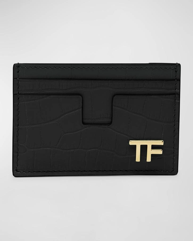 Tom Ford TF Card Holder in Grained Leather 1