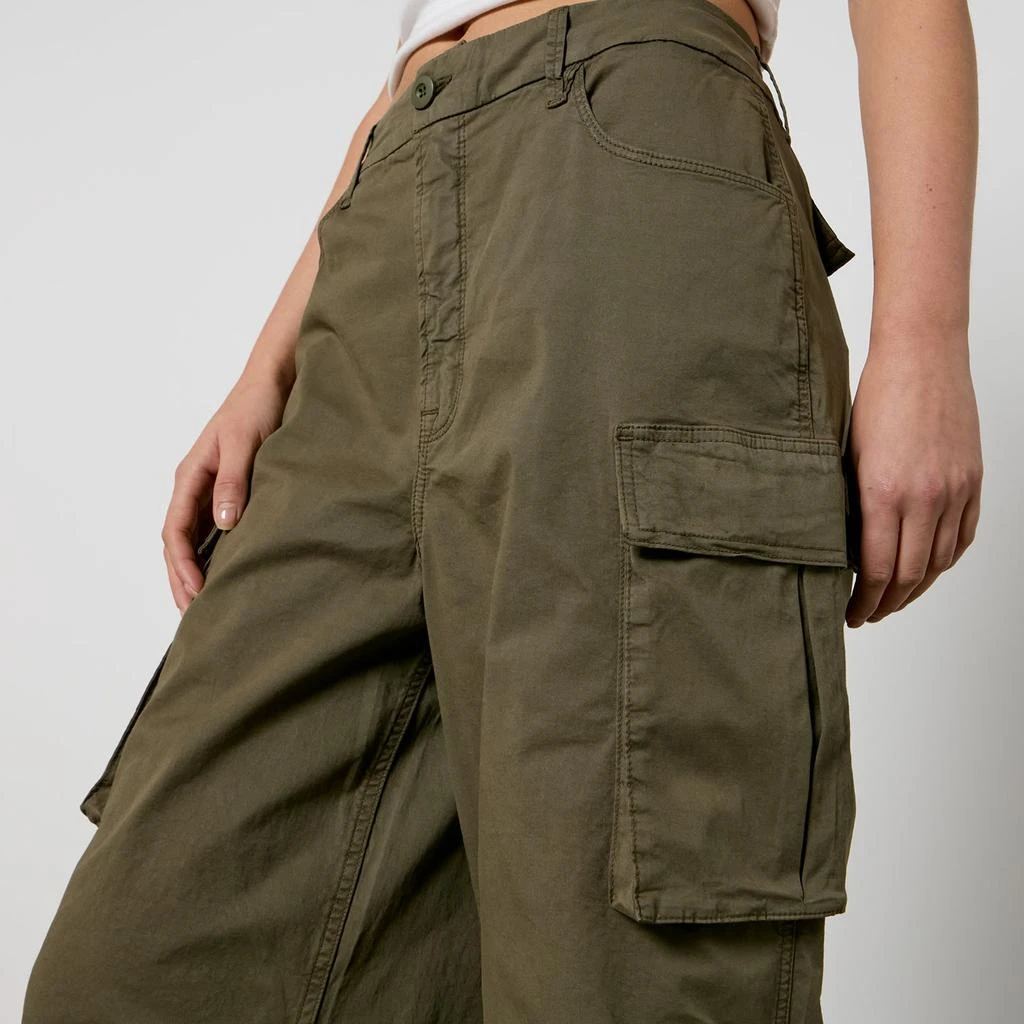 Good American Good American Baggy Cotton-Blend Canvas Cargo Trousers 4