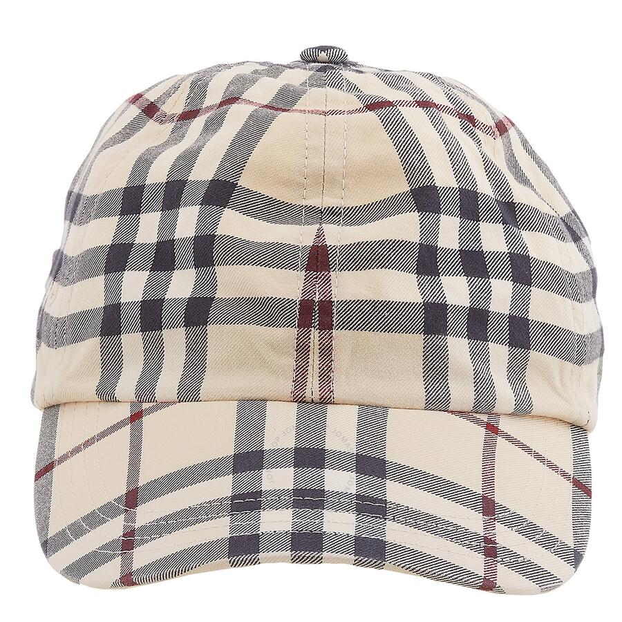 Burberry Burberry Archive Plaid-Check Cotton Baseball Cap, Size Medium
