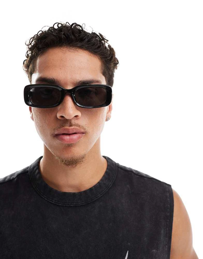 Weekday Weekday Unisex Cruise squared sunglasses in black 3