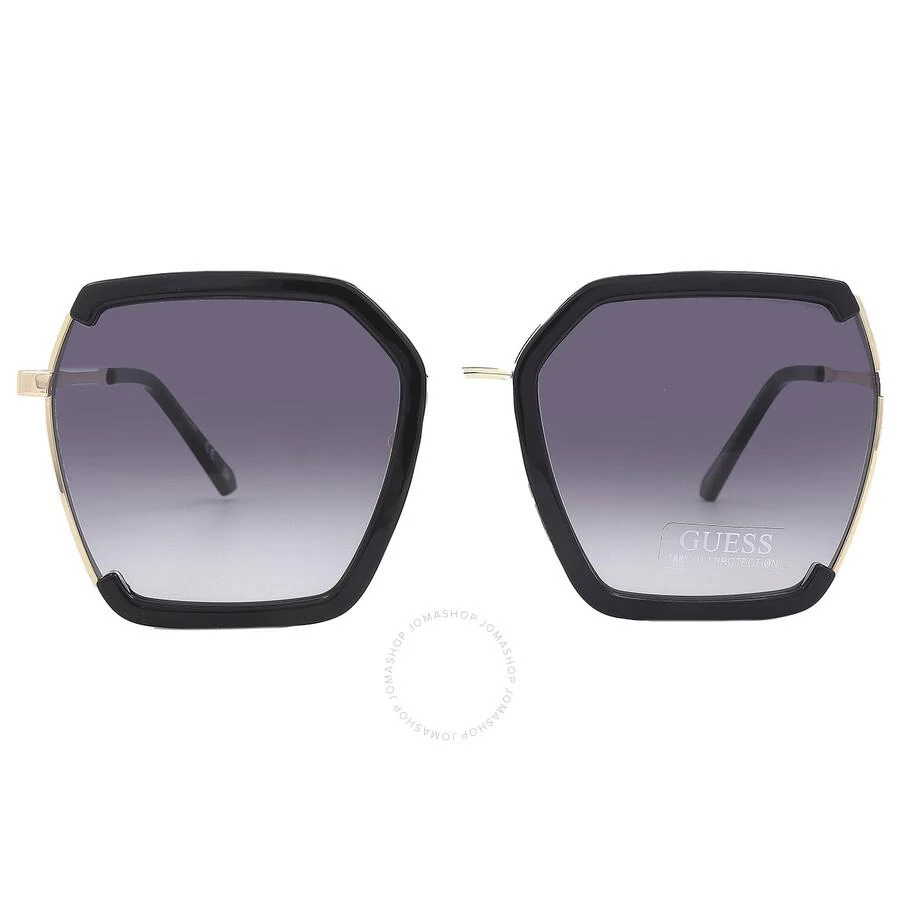 Guess Factory Smoke Gradient Butterfly Ladies Sunglasses GF0418 01B 58 1
