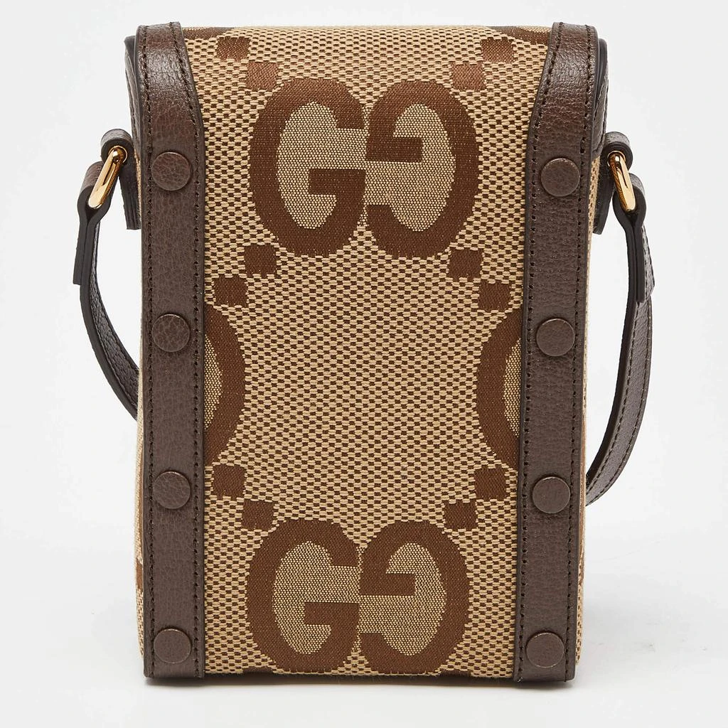 Gucci Gucci Beige Jumbo GG Canvas and Leather Horsebit 1955 Crossbody Bag 4