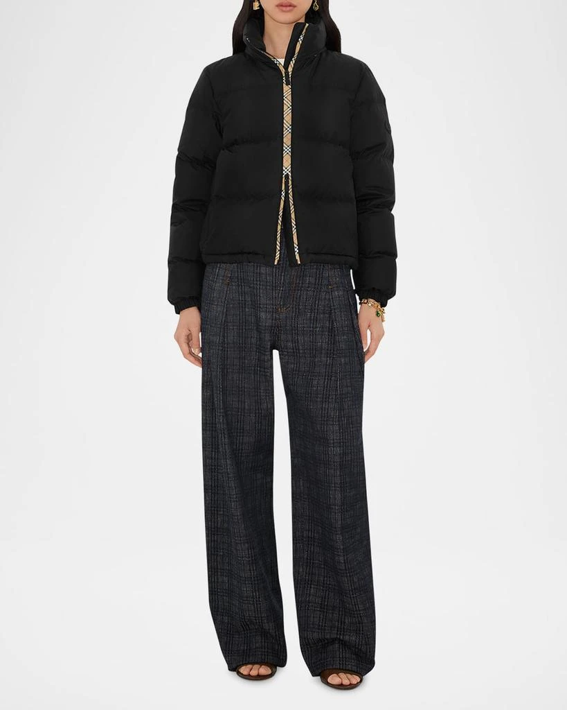 Burberry Ambleside Check Zipper Puffer Jacket With Hood 2