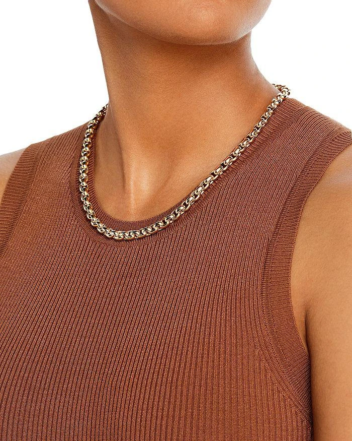 Alberto Amati 14K Yellow Gold Oval Link Chain Necklace, 18" 2