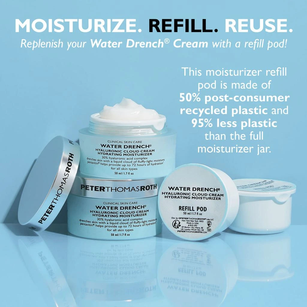Peter Thomas Roth Water Drench Hyaluronic Cloud Cream Hydrating Moisturizer|1.7 fl oz 9