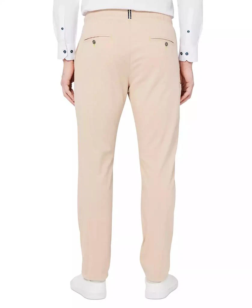 Society of Threads Men's Slim Fit Khaki Drawstring Pants 2