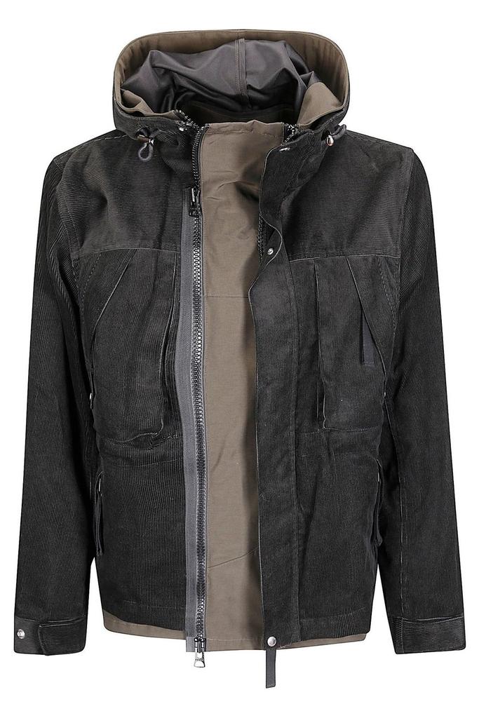 Shop Sacai Corduroy Zipped Jacket on Sale at BeyondStyle – Get 44