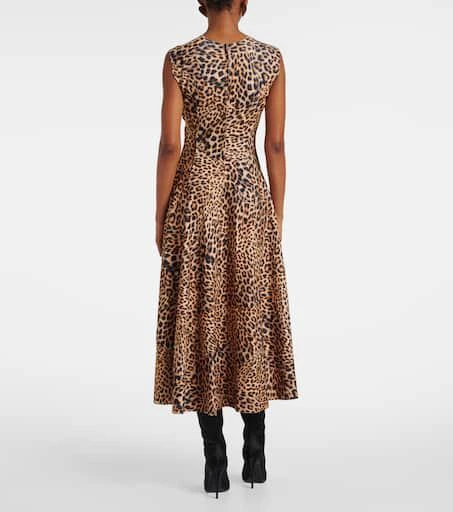 Norma Kamali Grace leopard-print maxi dress 3