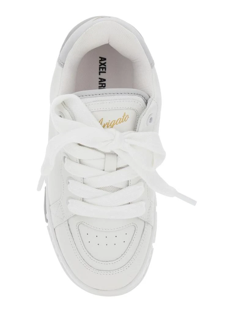 Axel Arigato 'Area Haze' Grey And White Low Top Sneakers With Laminated Leather In Leather Blend Woman 4