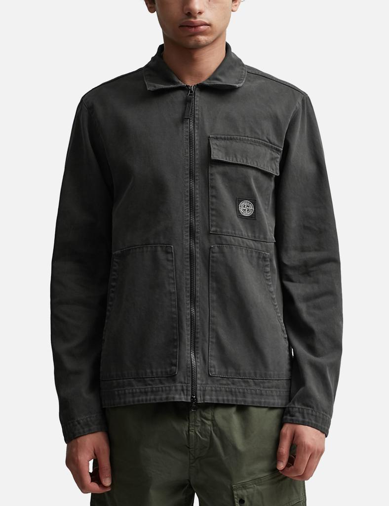 Stone Island Garment Dyed Overshirt - Shirts - BeyondStyle