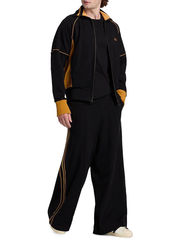 Nicholas Daley Logo Cotton Wide-Leg Track Pants