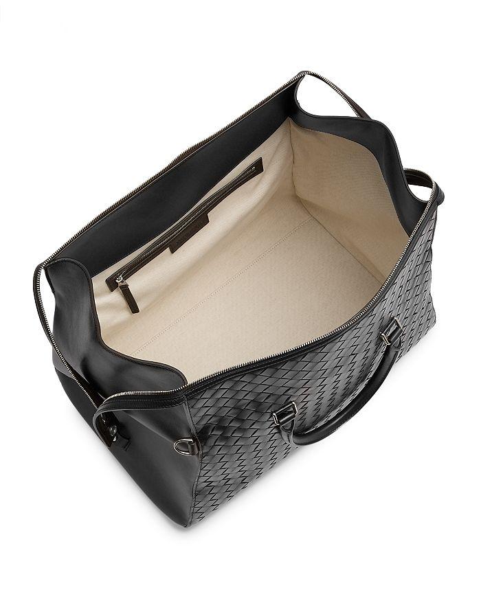 Bottega Veneta Zip Tape Intrecciato Leather Weekender Bag