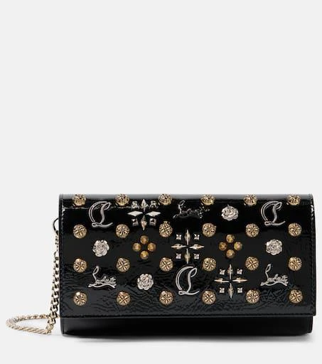 Christian Louboutin Paloma patent leather wallet on chain 1