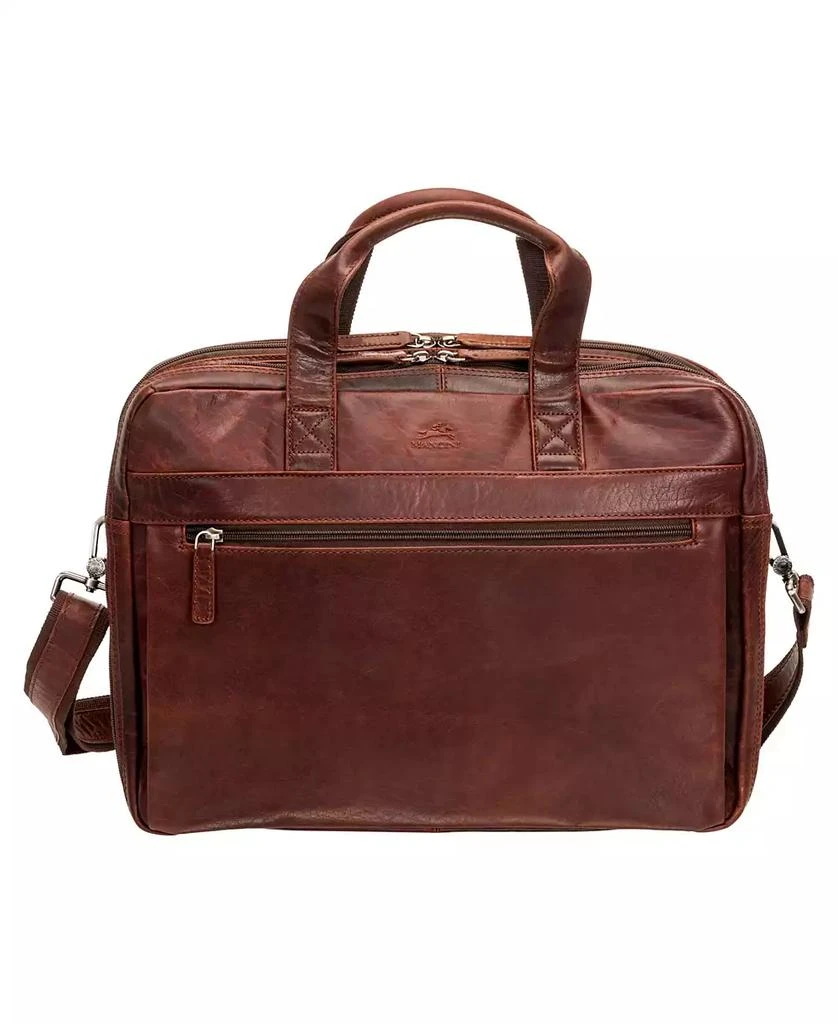 Mancini Leather Goods Men
s Buffalo Double Compartment Briefcase for 15.6" Laptop and Tablet 1