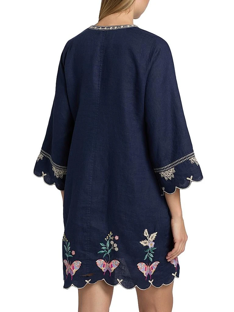 Johnny Was Arva Linen Scallop Minidress - Dresses & Skirts - Compare Prices  from 1+ Stores - BeyondStyle