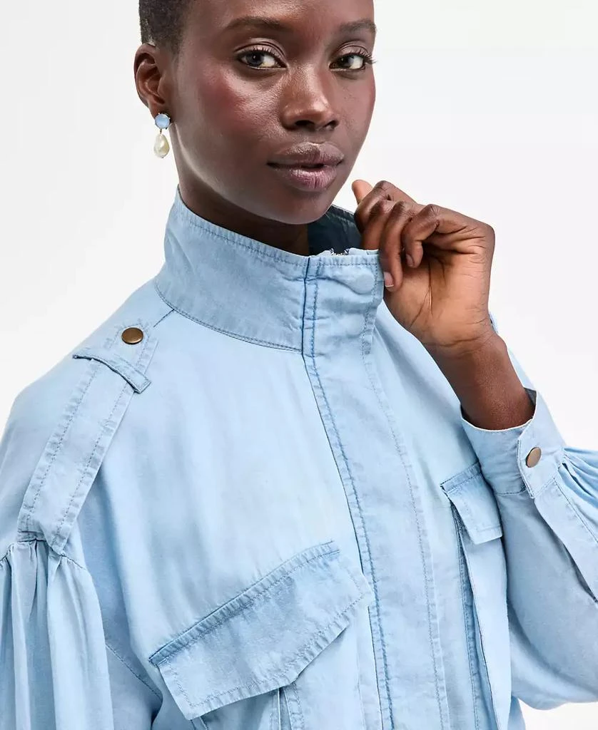 On 34th Women's Chambray Cropped Jacket, Exclusively at Macy's 3